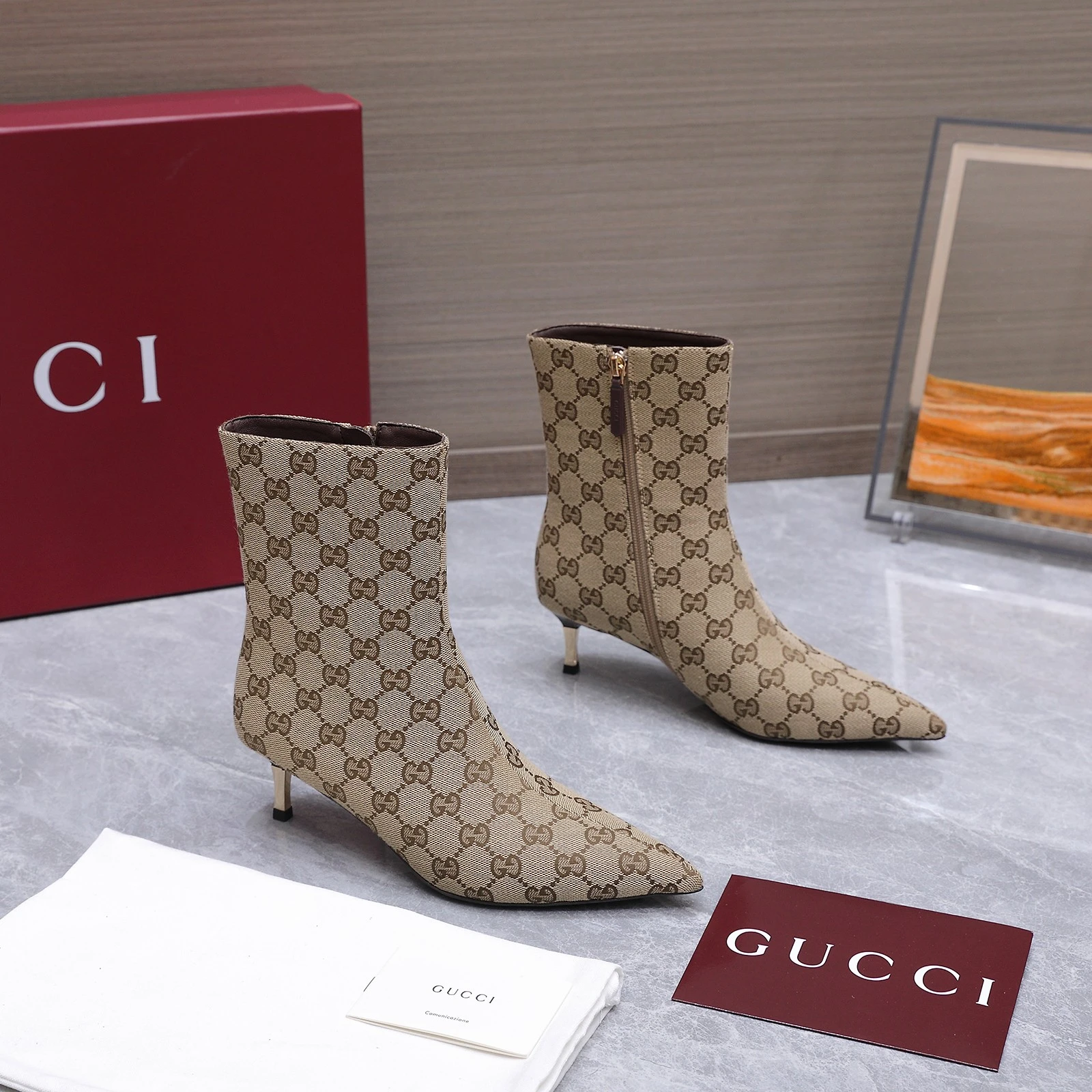 Gucci 2026 AW Horsebit Steel Plated Iron Heel Short Boots