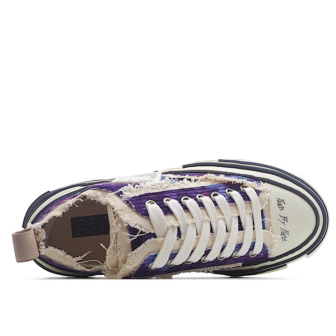x VESSEL GOP Low canvas vulcanized sneakers