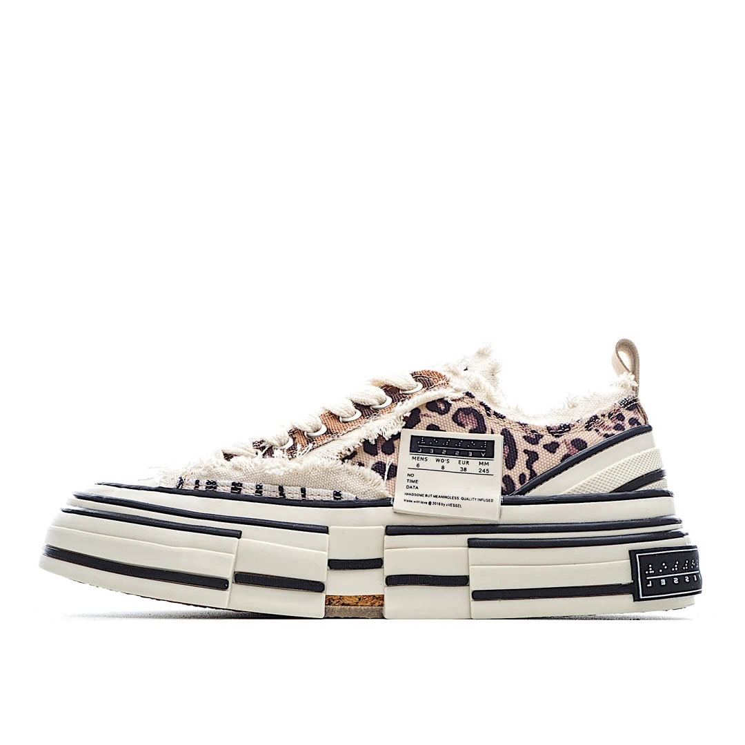 x VESSEL GOP Low canvas vulcanized sneakers