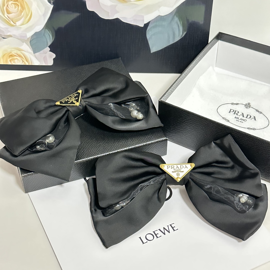 Prada hair Barrettes/ hair clip/ hairpin