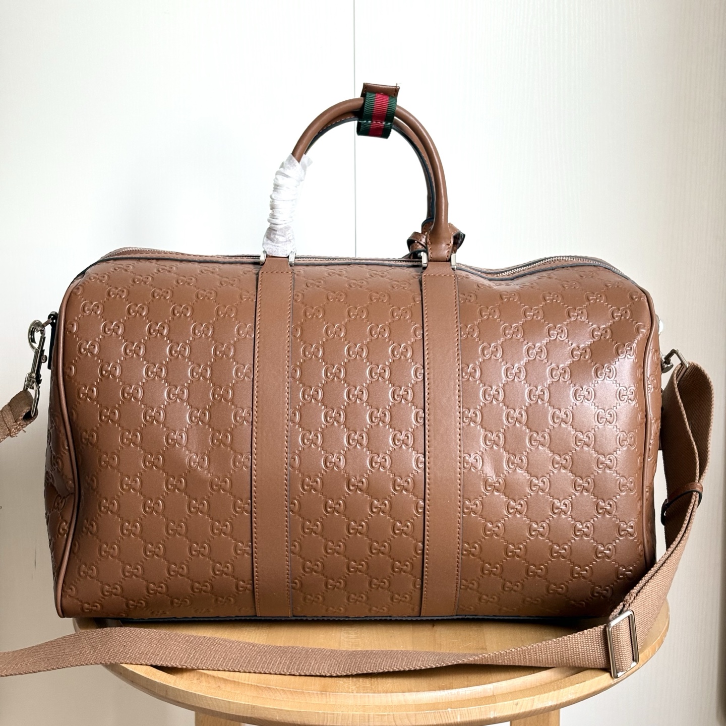 Gucci Embossing Luggage Bag