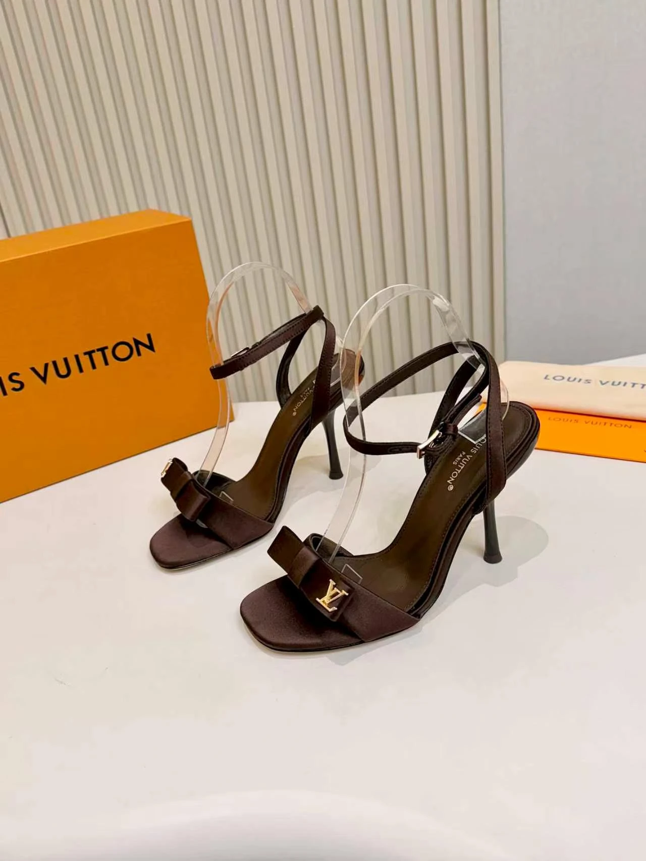 LV Bow Stiletto Sandals
