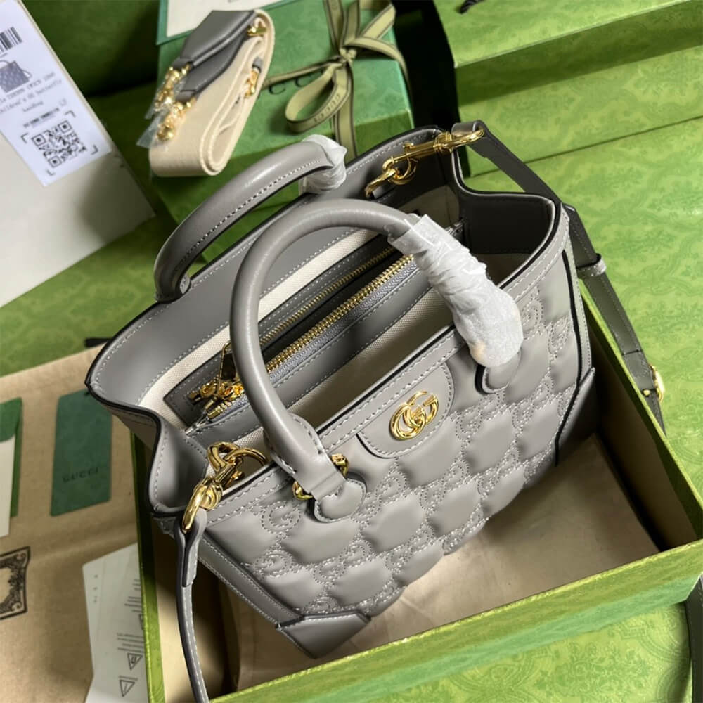 GG matelass&eacute; mini top handle bag