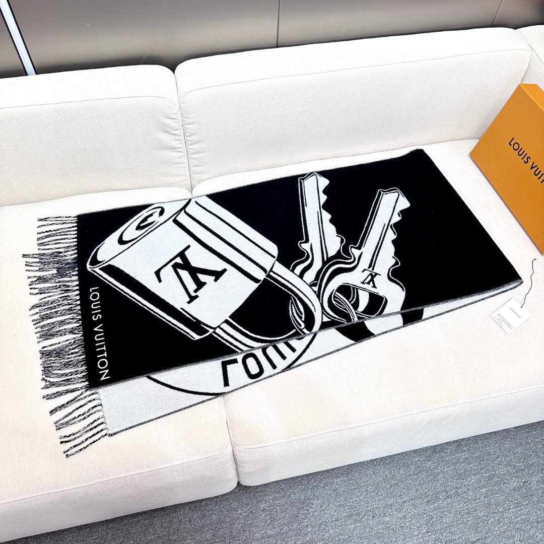 Louis Vuitton Cashmere Wool Scarf