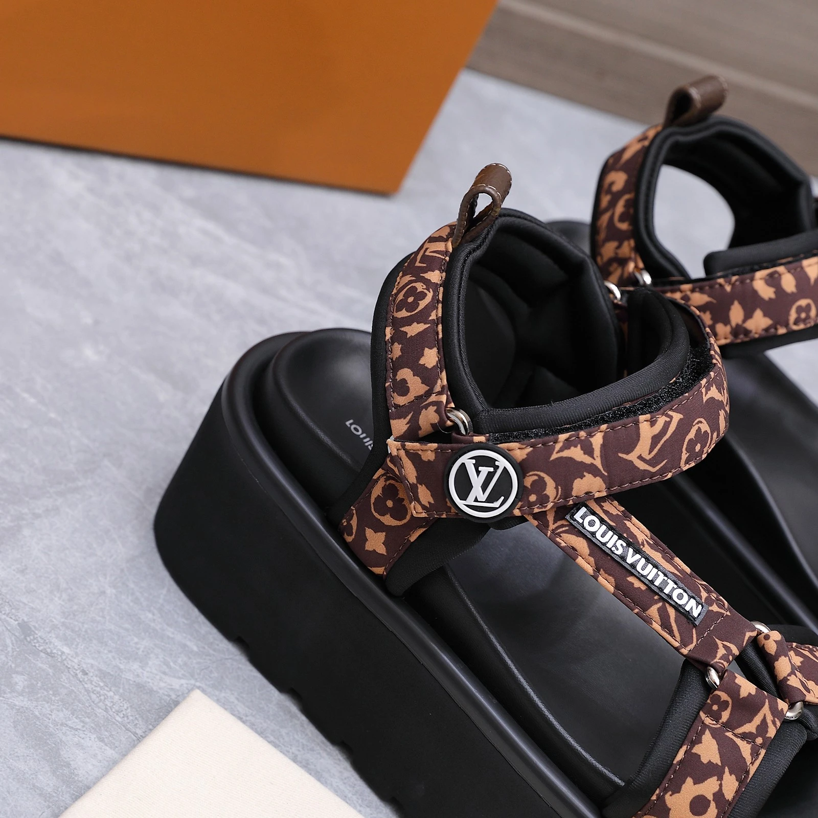 2026 Louis Vuitton × BIRKENSTOCK Collaboration Boston Beach Sandals