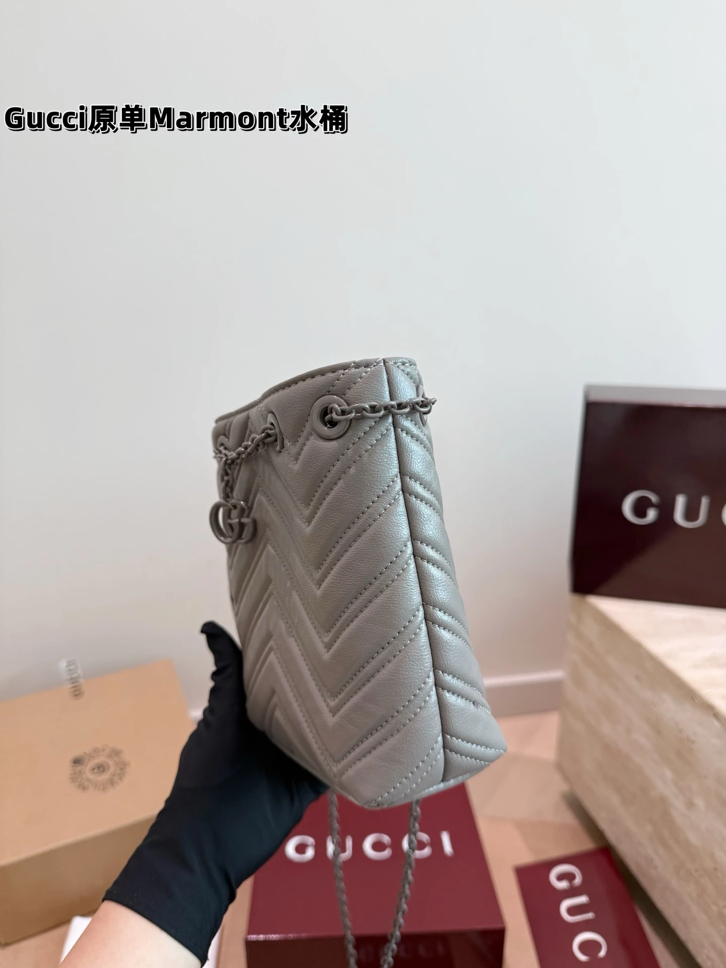 Gucci Soft Marmont Bucket Bag