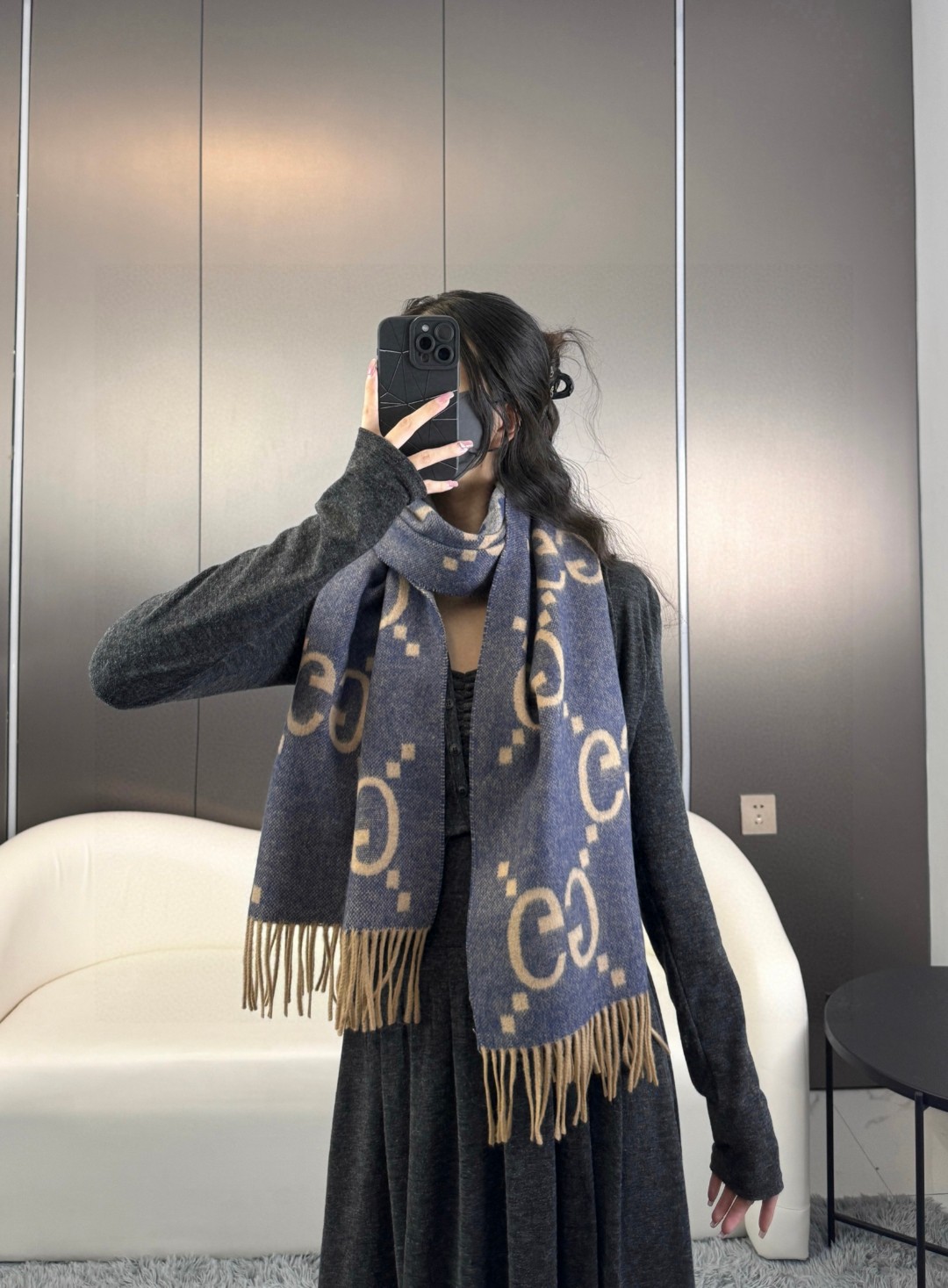 Gucci Tassel Scarf