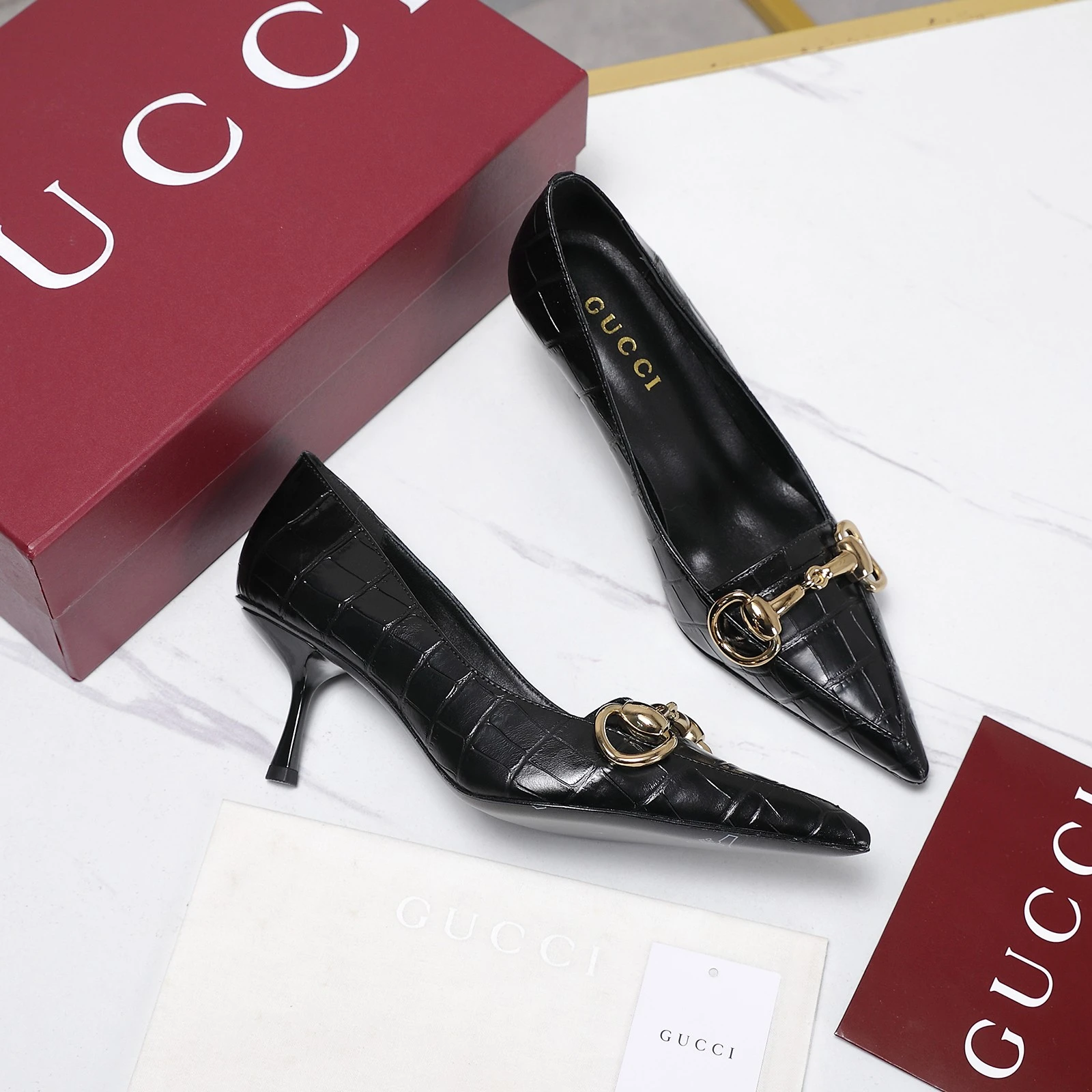 Gucci Bombshell Sharp pointed ultra-fine high heels