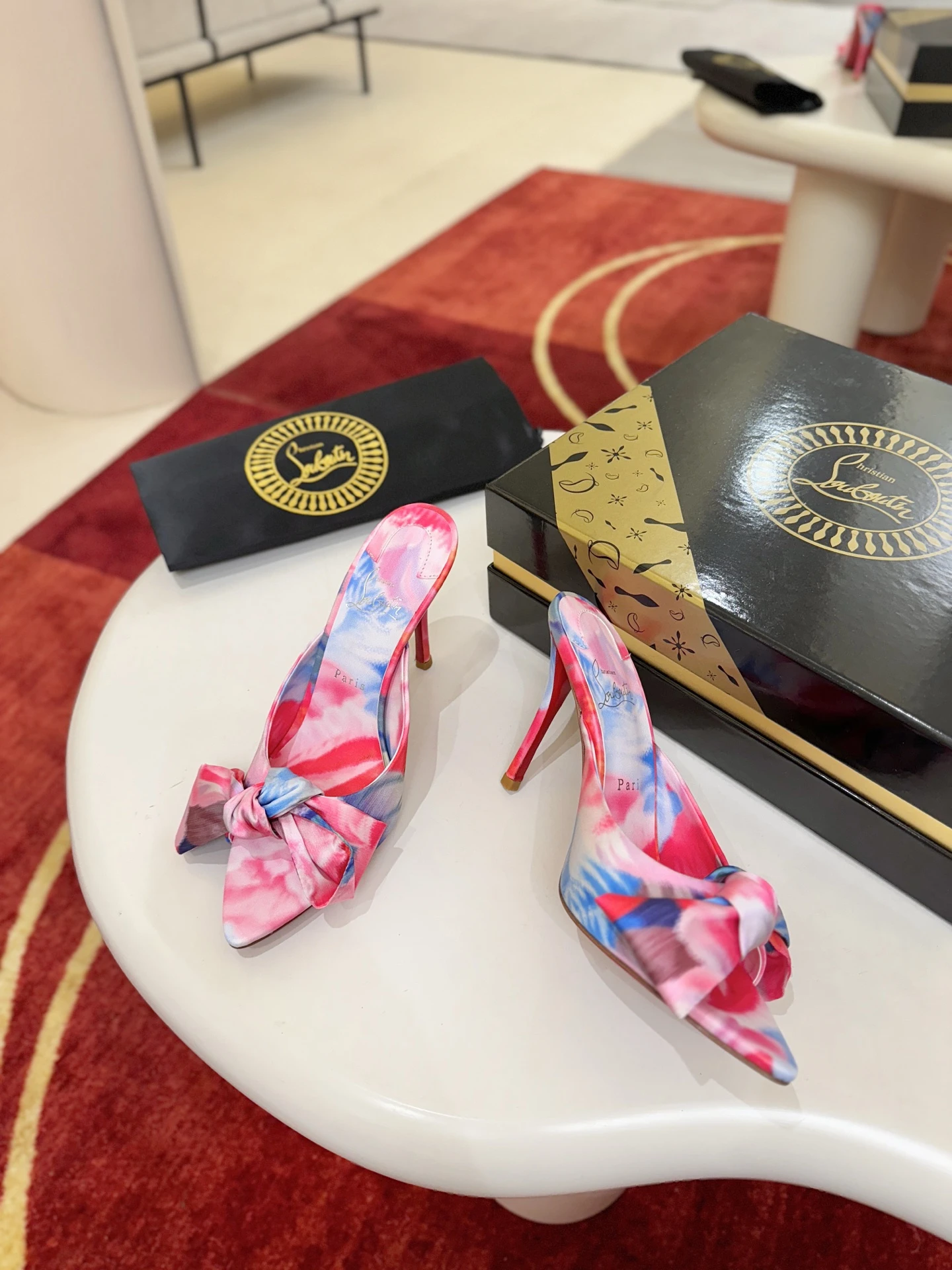 Christian Louboutin Bow-detail slippers