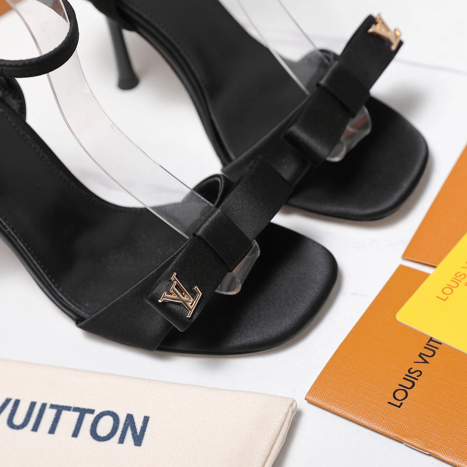 LV Bow Stiletto Sandals