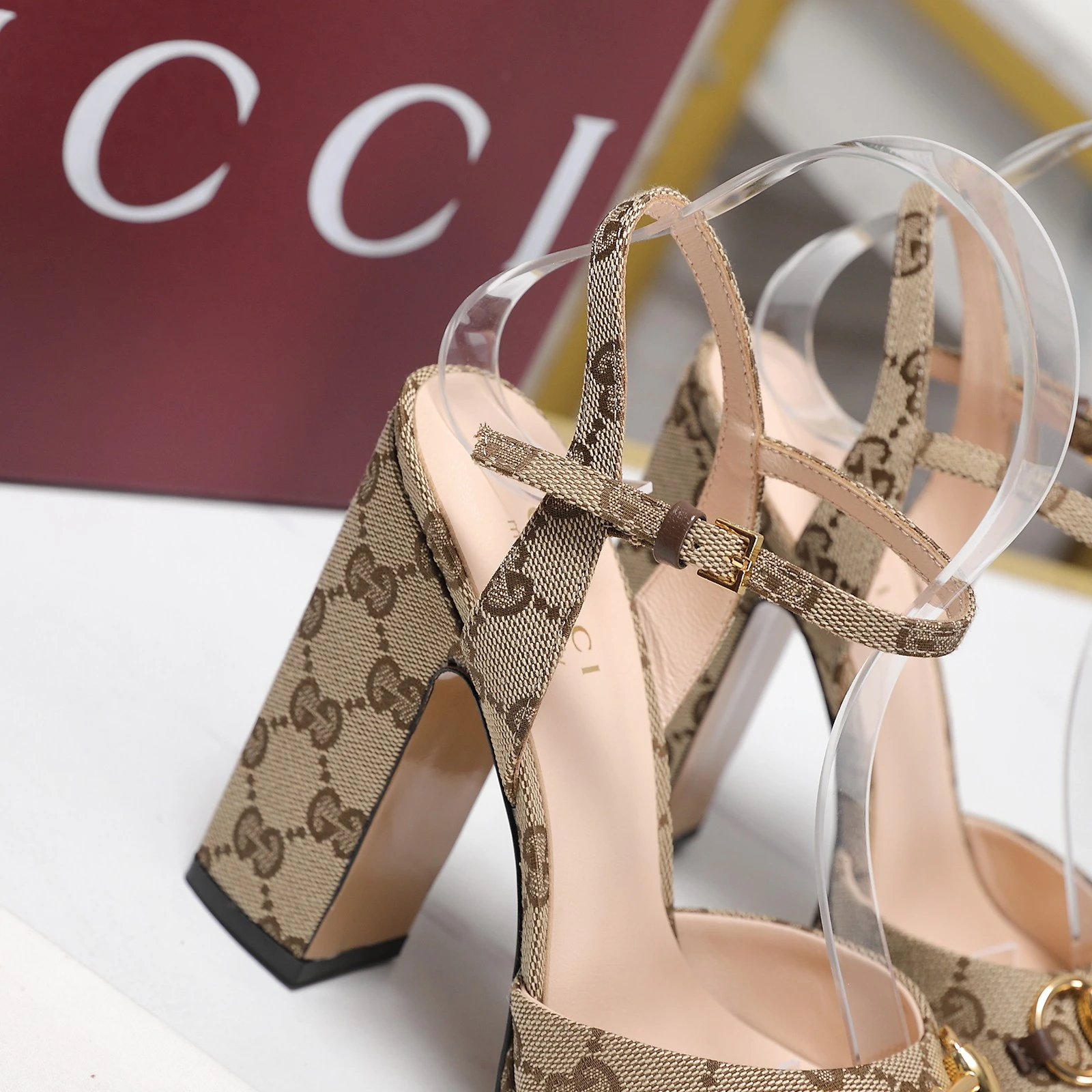 GUCCI Spring 2026 New Platform High-Heeled Gladiator Sandals