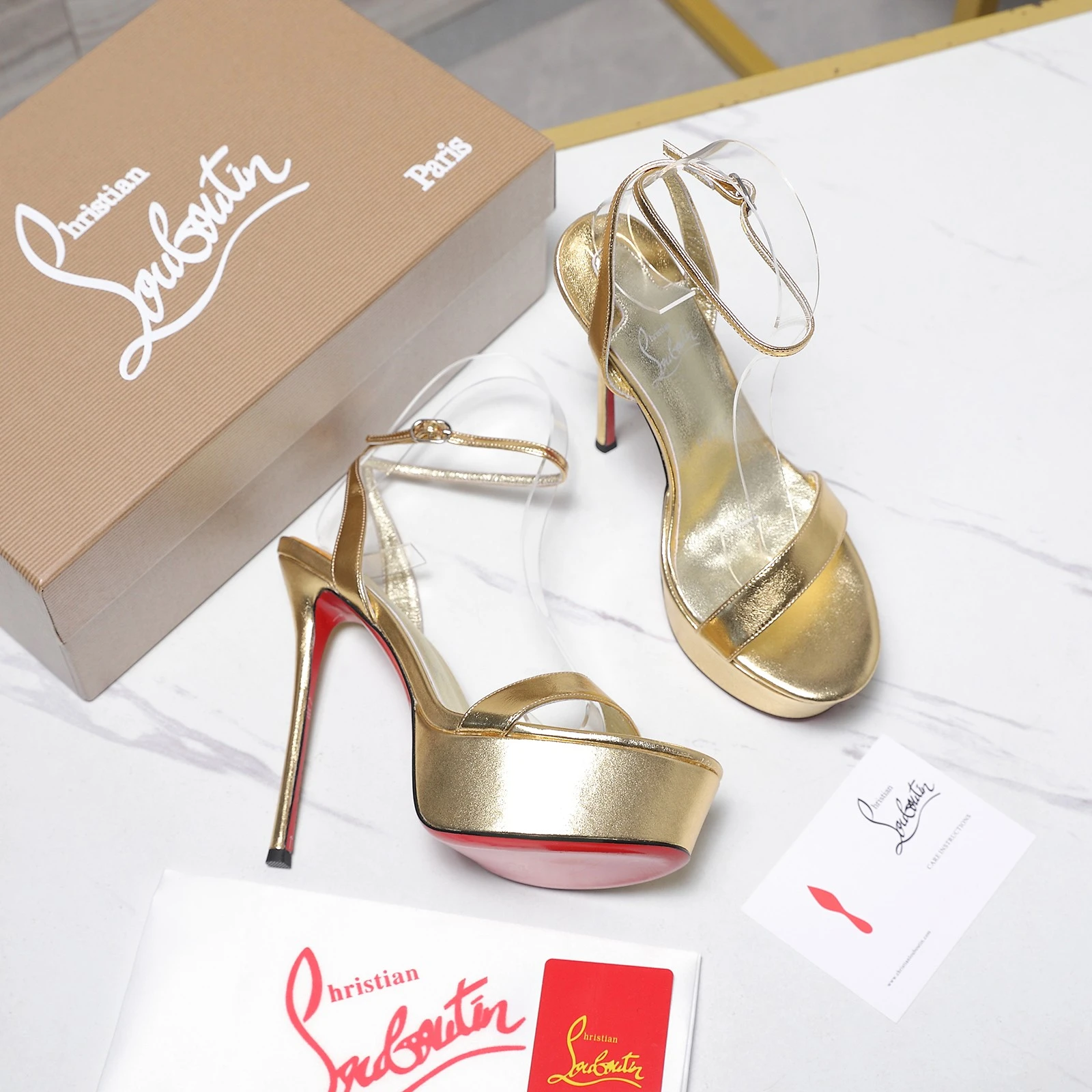 Christian Loubottin Water Platform High Heels