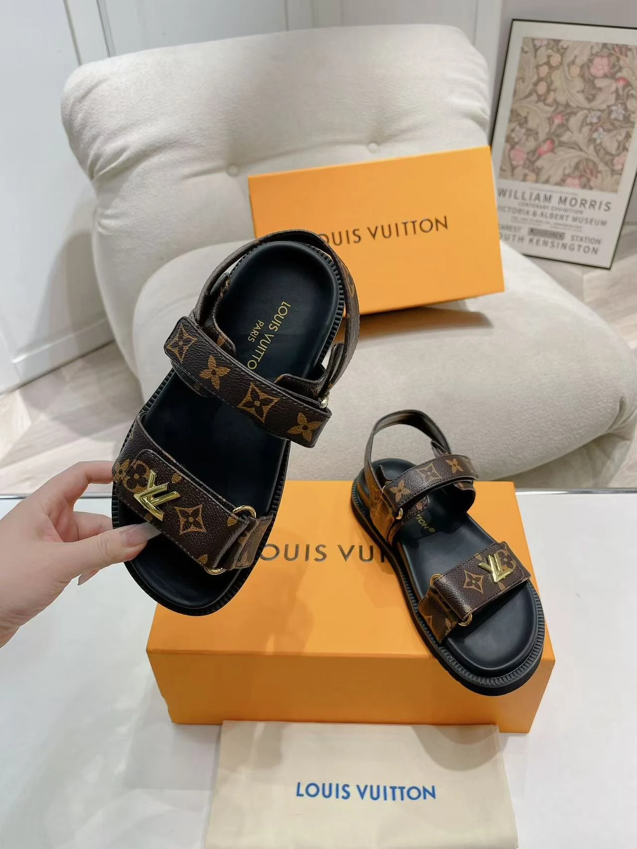 LV Flat Sandals