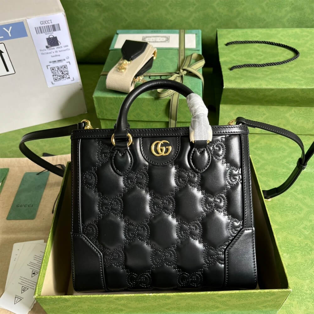 GG matelassé mini top handle bag