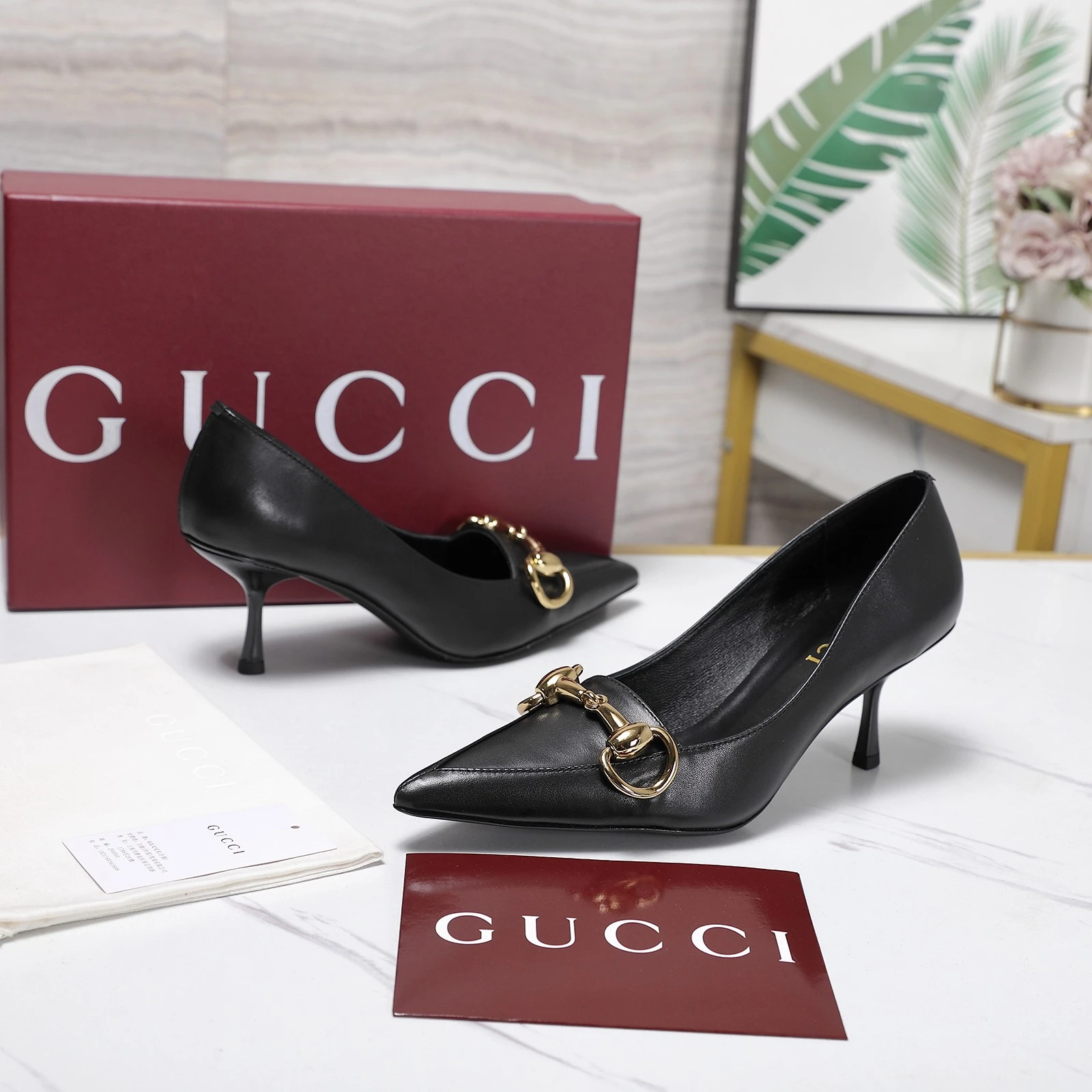 Gucci Bombshell Sharp pointed ultra-fine high heels