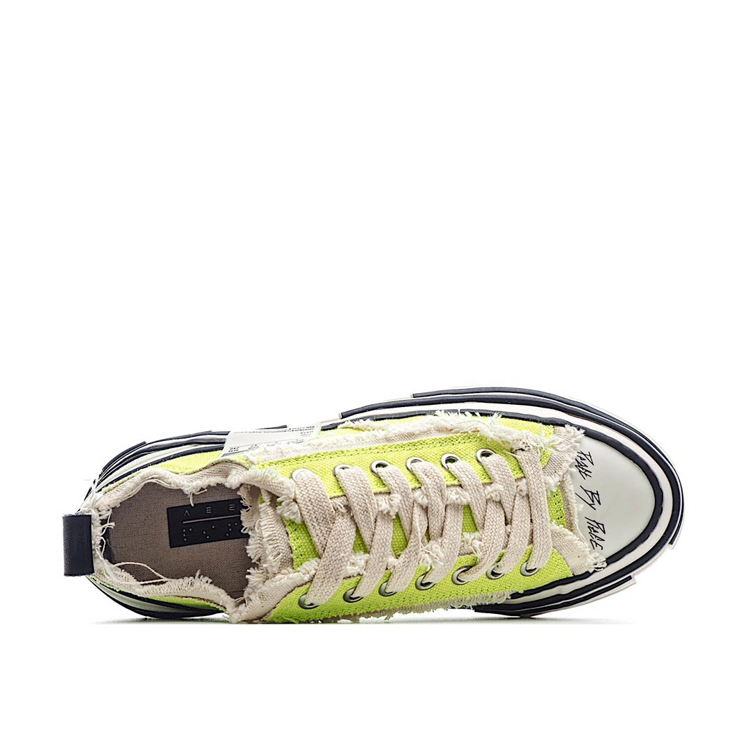 x VESSEL GOP Low canvas vulcanized sneakers