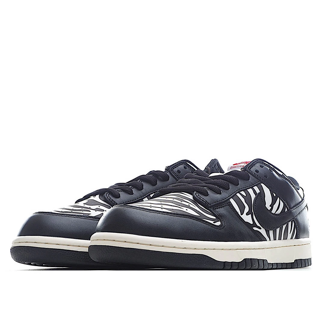 Nike Quartersnacks X Dunk SB Low&ldquo;Zebra 黑