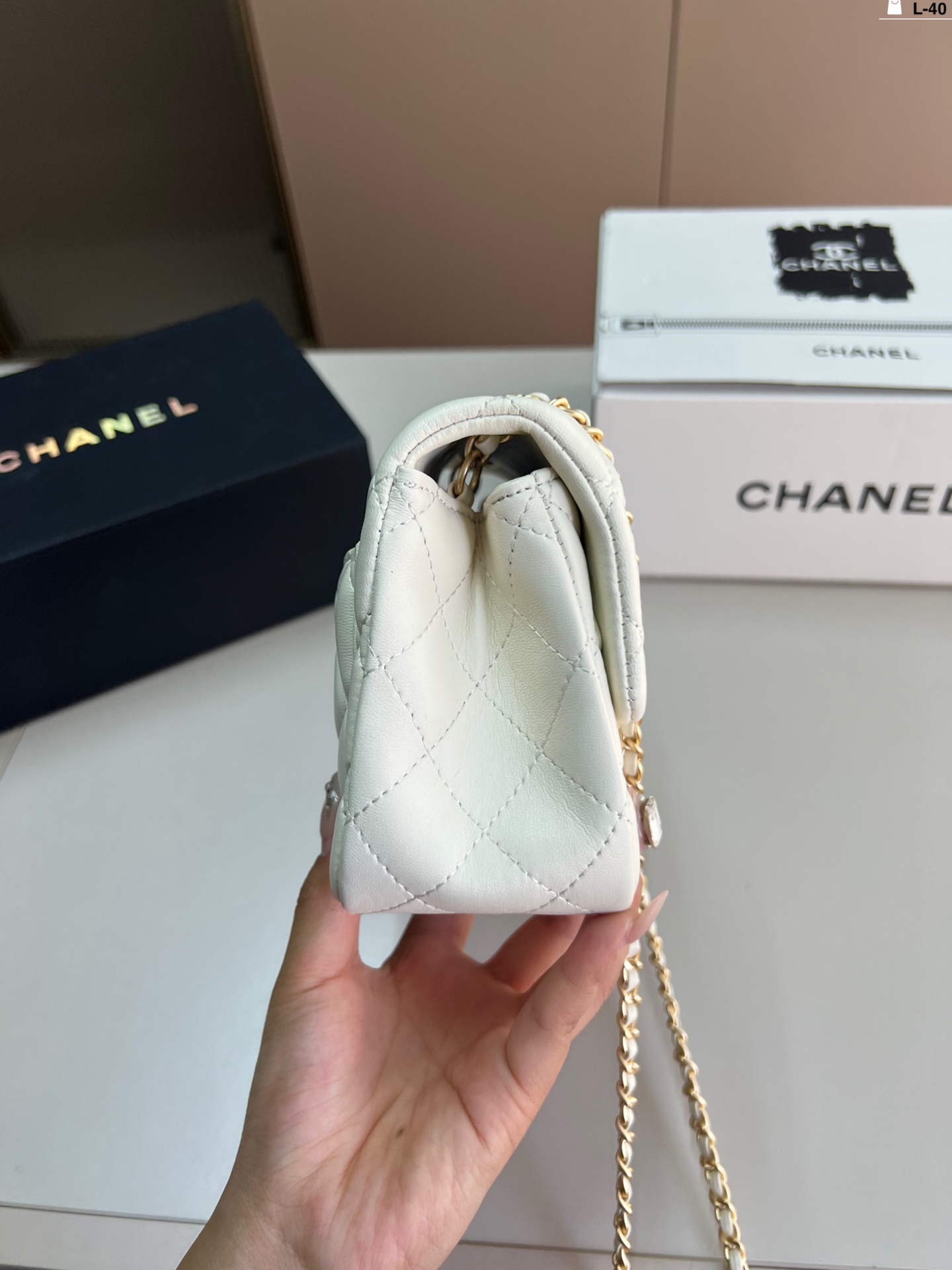 Chanel Classic Flap Bag with Gold Ball