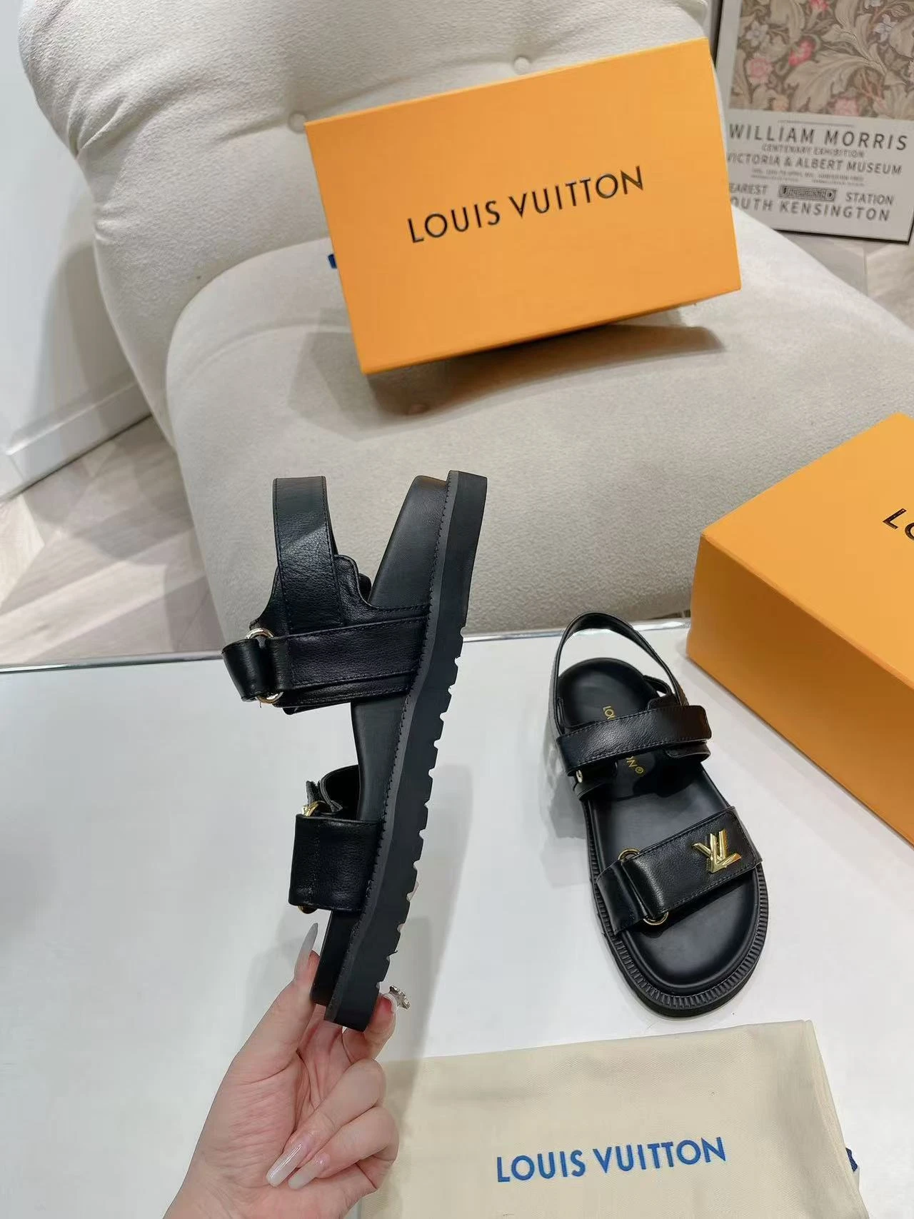 LV Flat Sandals