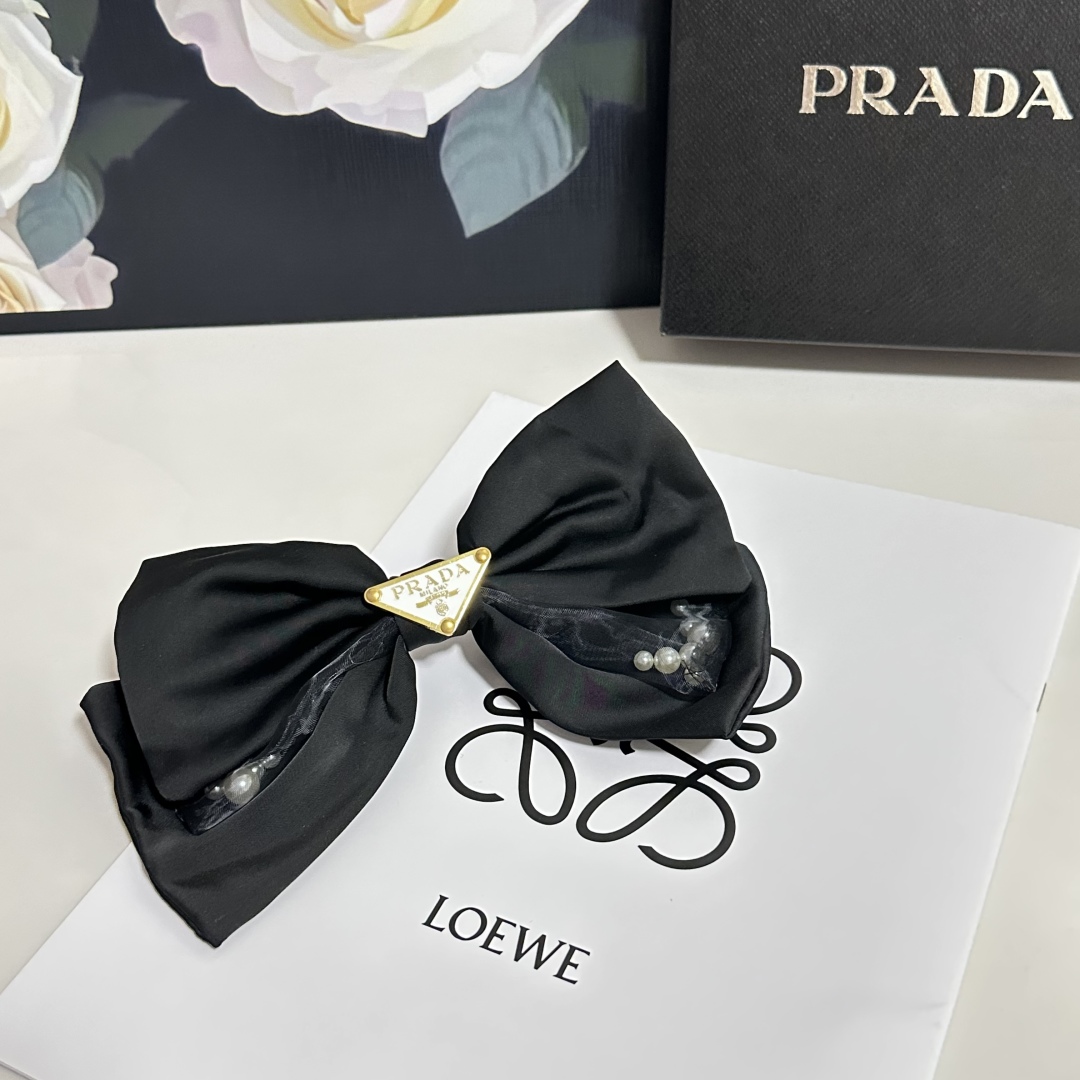 Prada hair Barrettes/ hair clip/ hairpin
