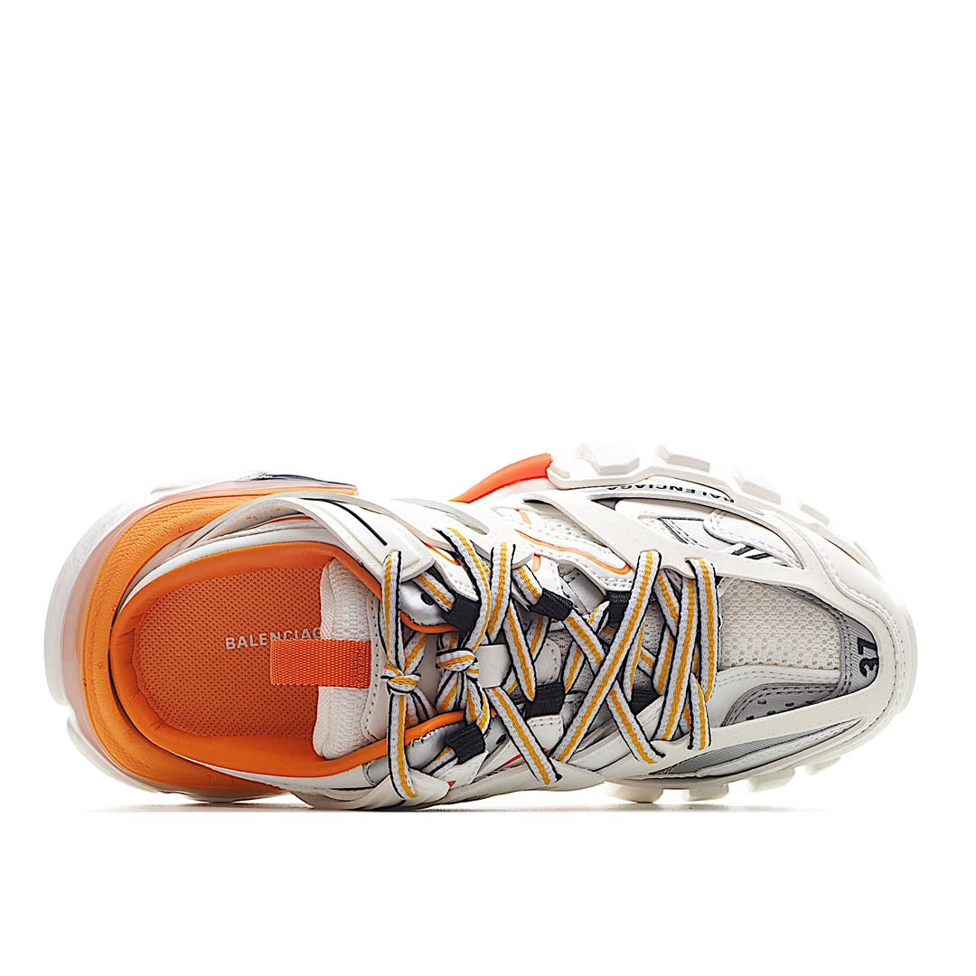 Balenciaga Sneaker Tess s.Gomma MAILLE WHITE/ORANGE