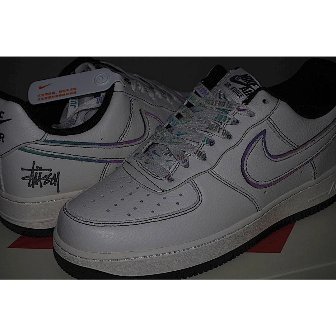 Stussy x Nike Air Force 1 Low Low-Top Sneakers