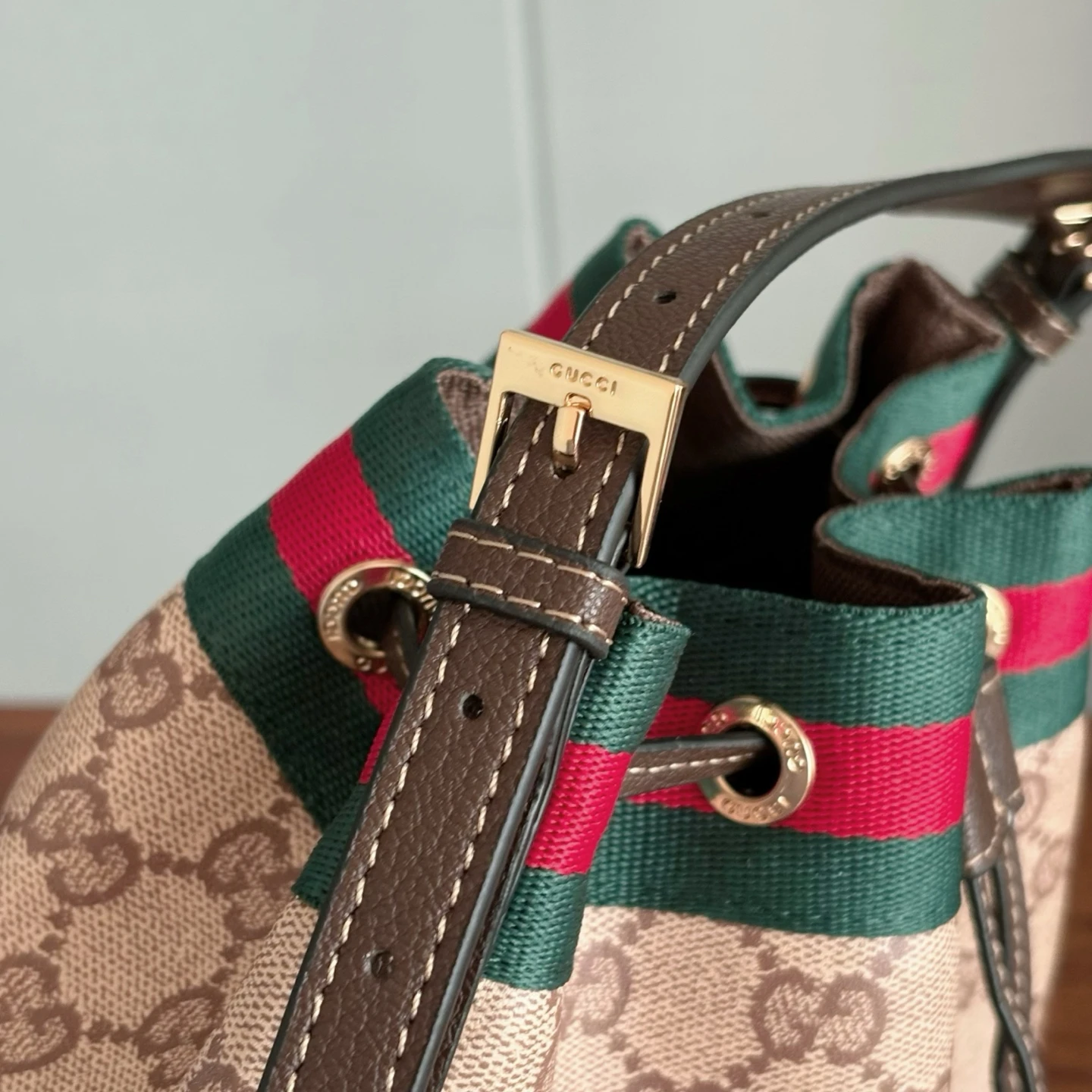 Gucci Webbing Mini Bucket Bag