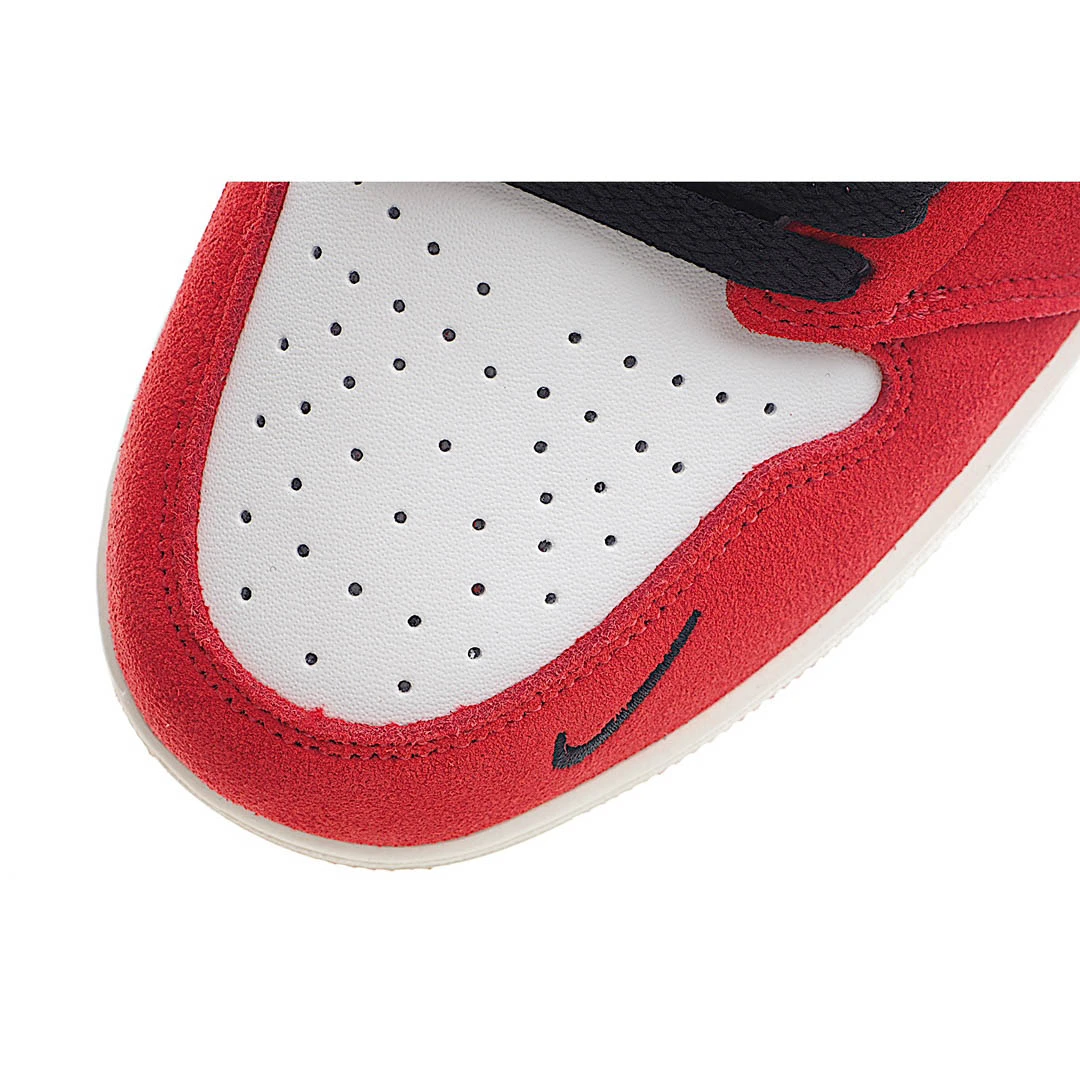 Air Jordan 1 Switch AJ1 Joe 1 wine red zipper high-top cultural basketball shoes CW6576-700