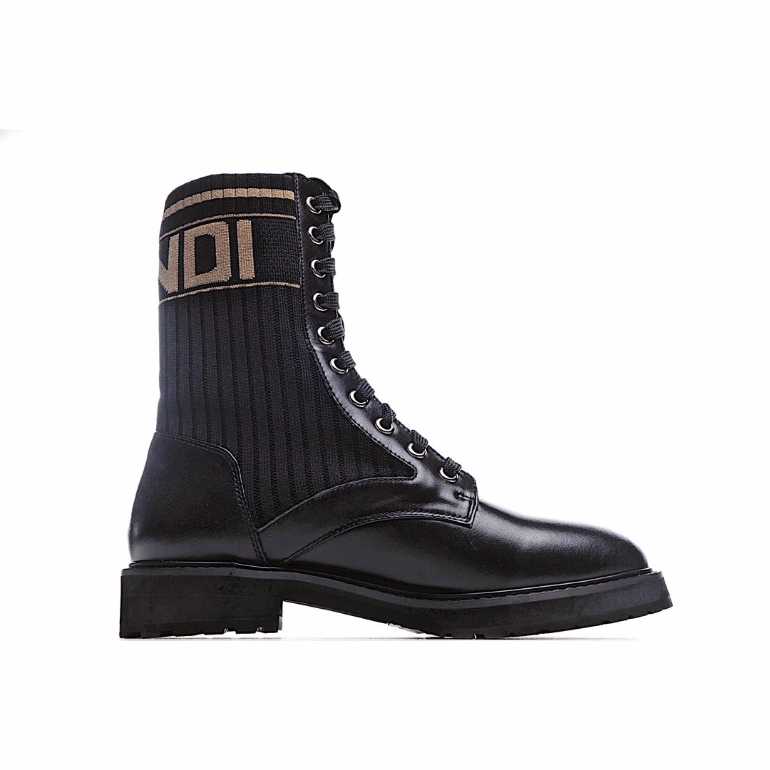 Fendi Knitted Stretch Martin Boots