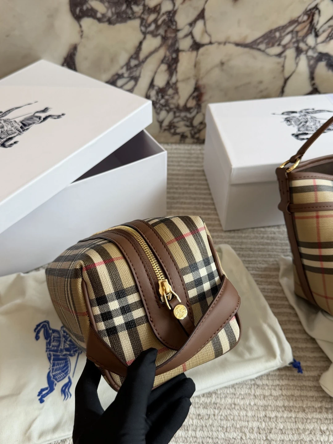 Burberry Check Makeup Bag