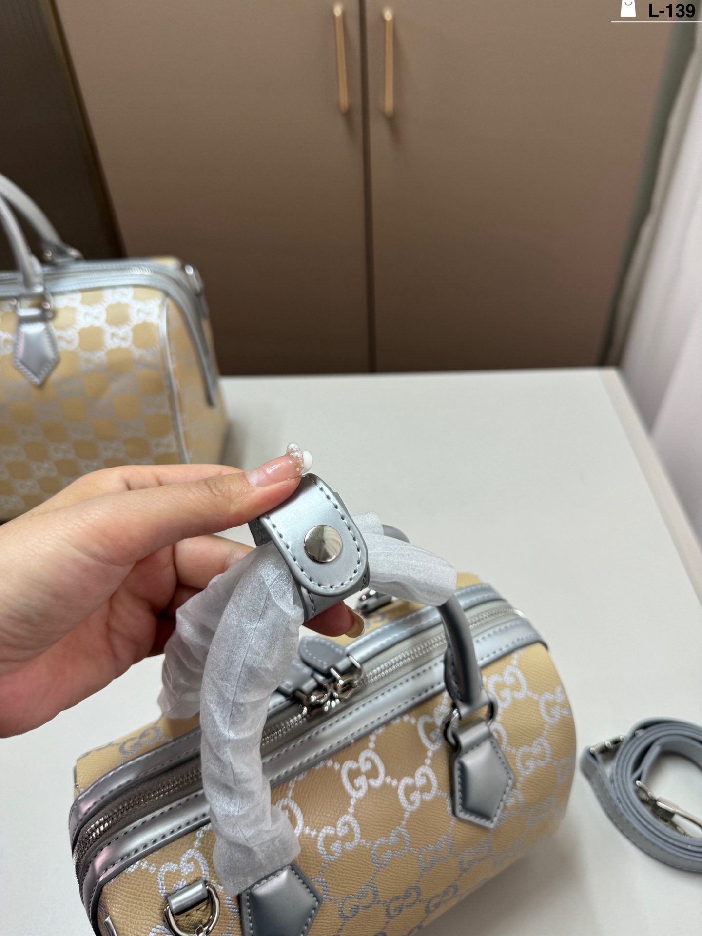 Gucci Emblem Tote Bag
