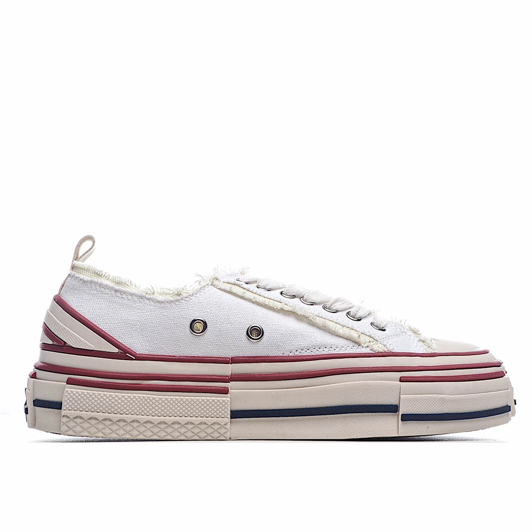 x VESSEL GOP Low canvas vulcanized sneakers