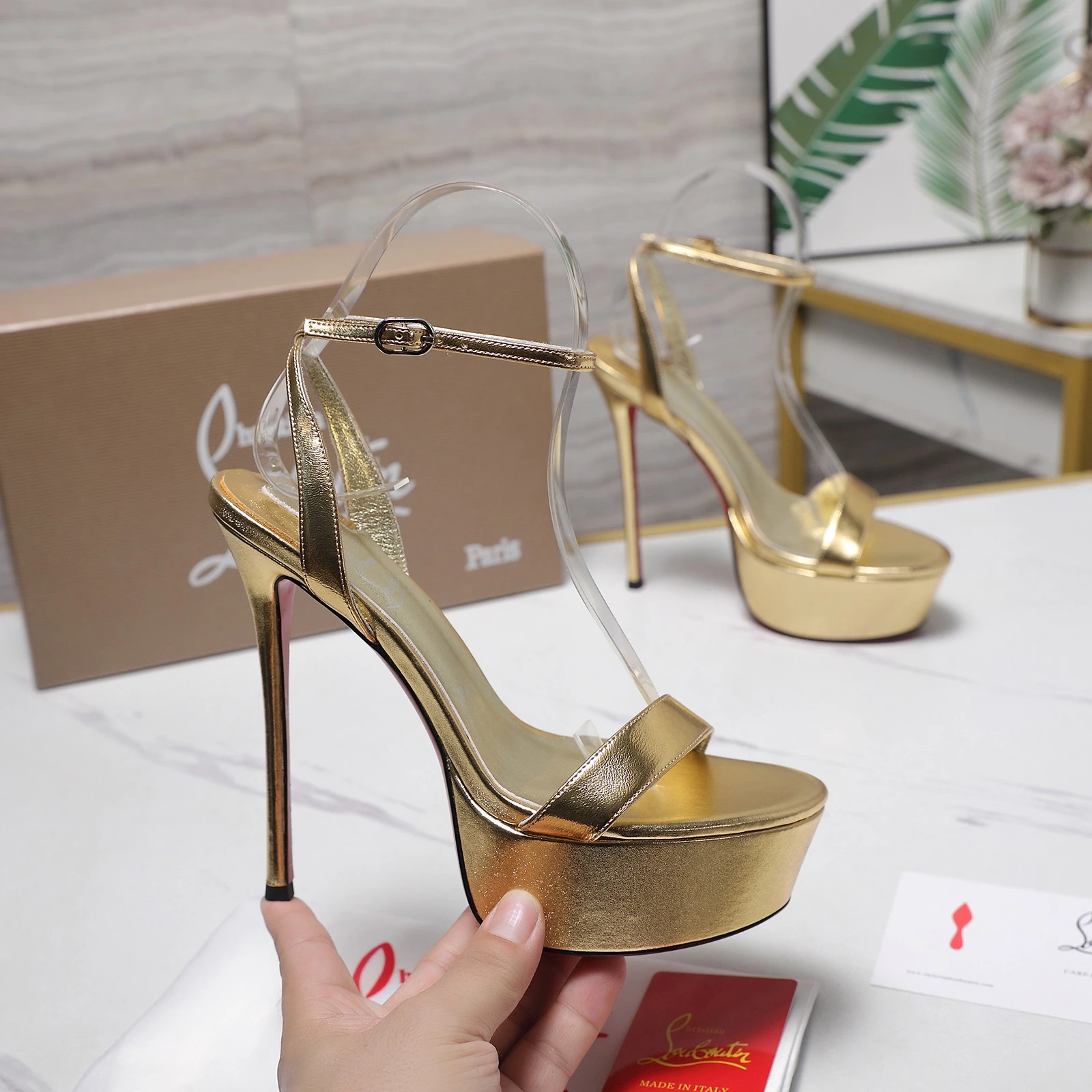 Christian Loubottin Water Platform High Heels