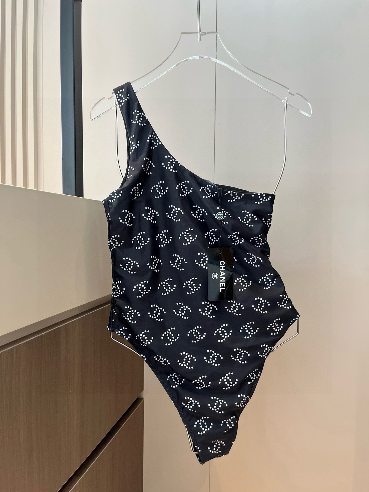 Chanel One Shoulder Swimsuit