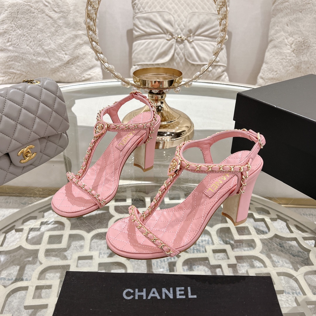 Chanel 25S Chain High Heels Sandals