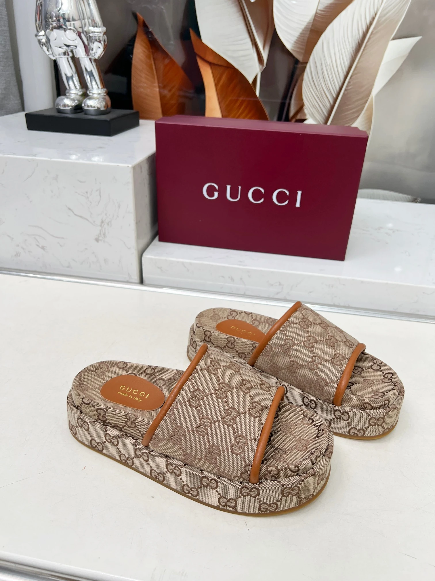Gucci Platform Slides