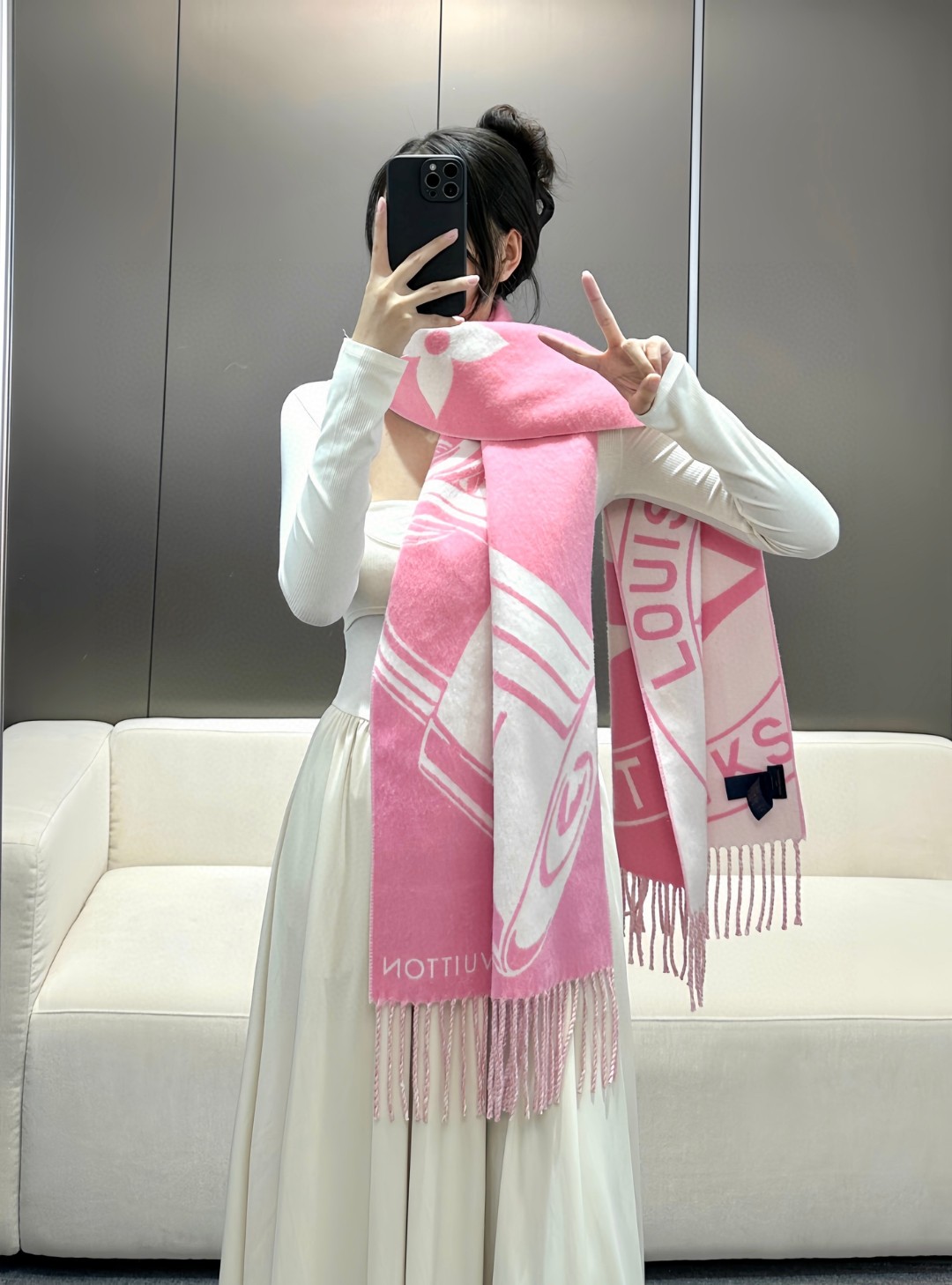 Louis Vuitton Cashmere Wool Scarf