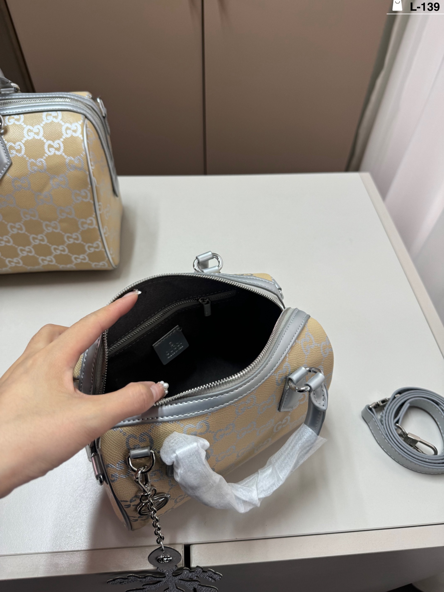 Gucci Emblem Tote Bag