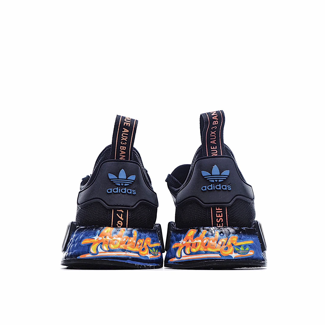 Adidas NMD_R1 'Graffiti - Black Bluebird'