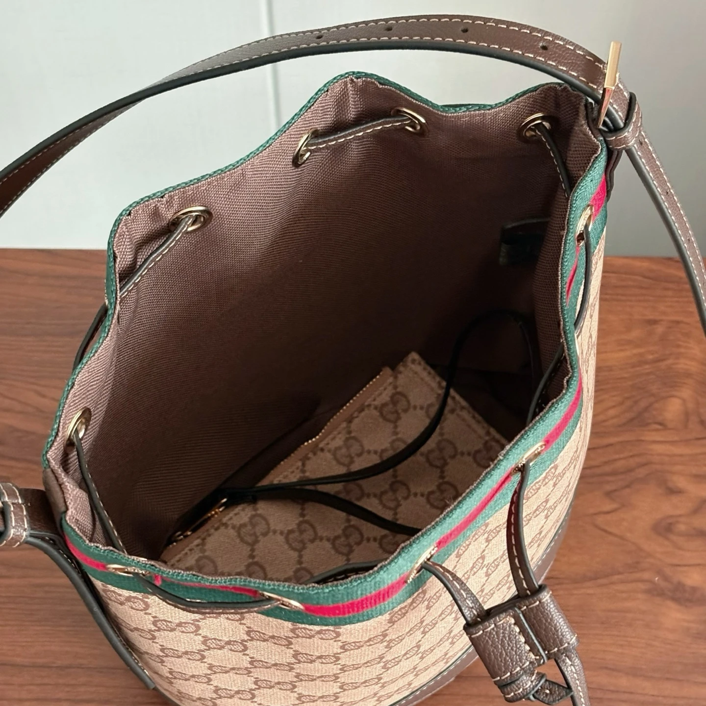 Gucci Webbing Mini Bucket Bag
