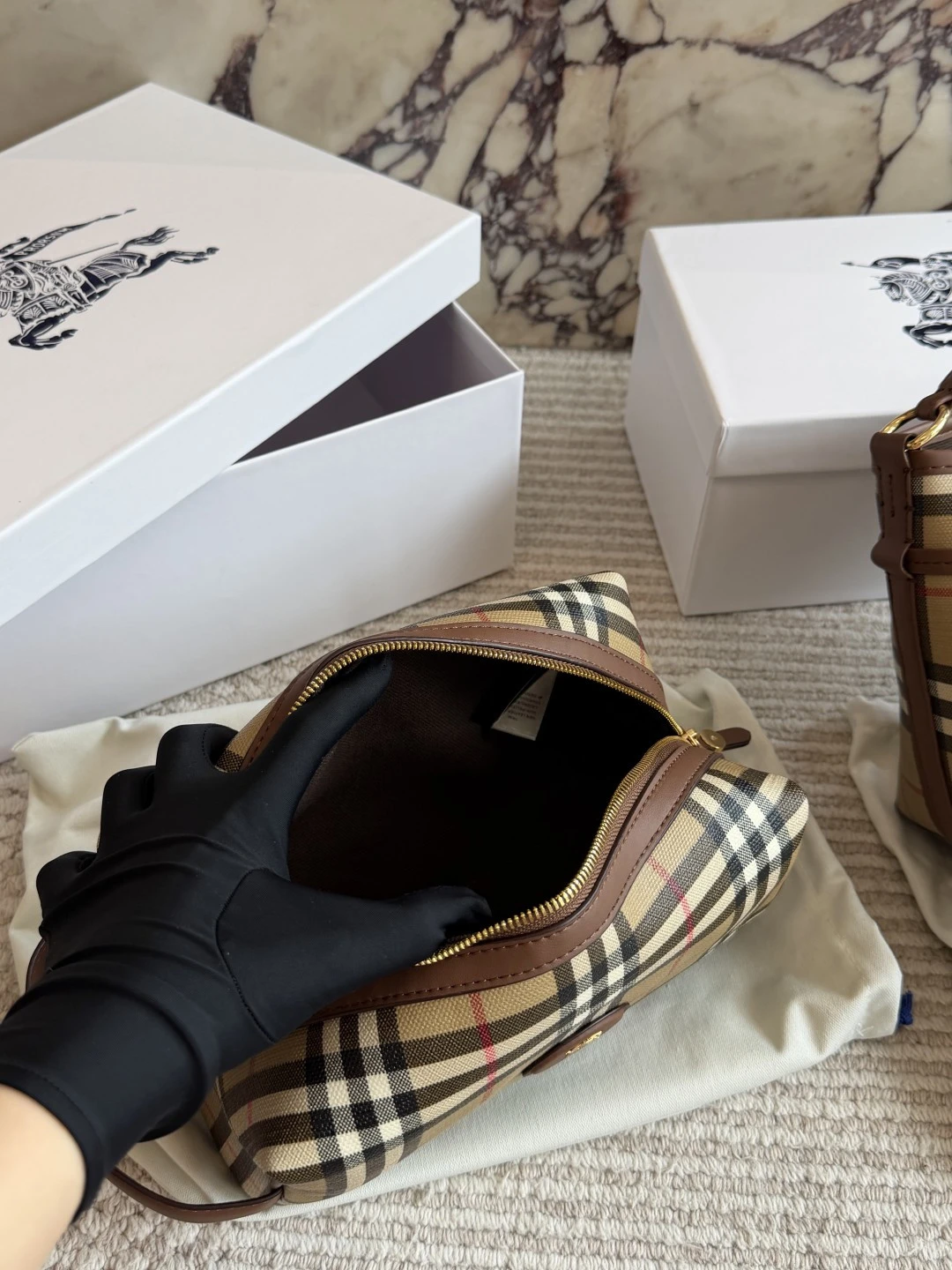 Burberry Check Makeup Bag