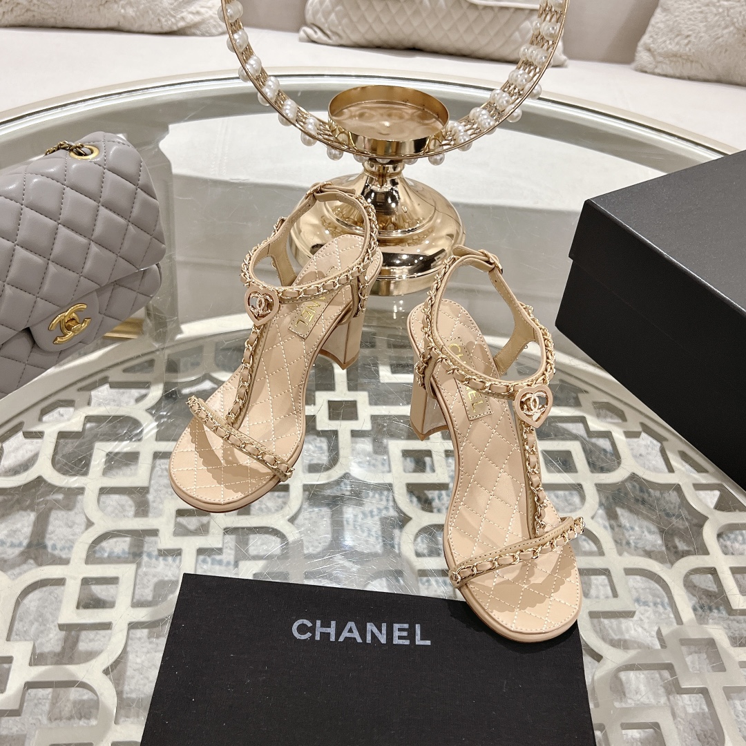 Chanel 25S Chain High Heels Sandals