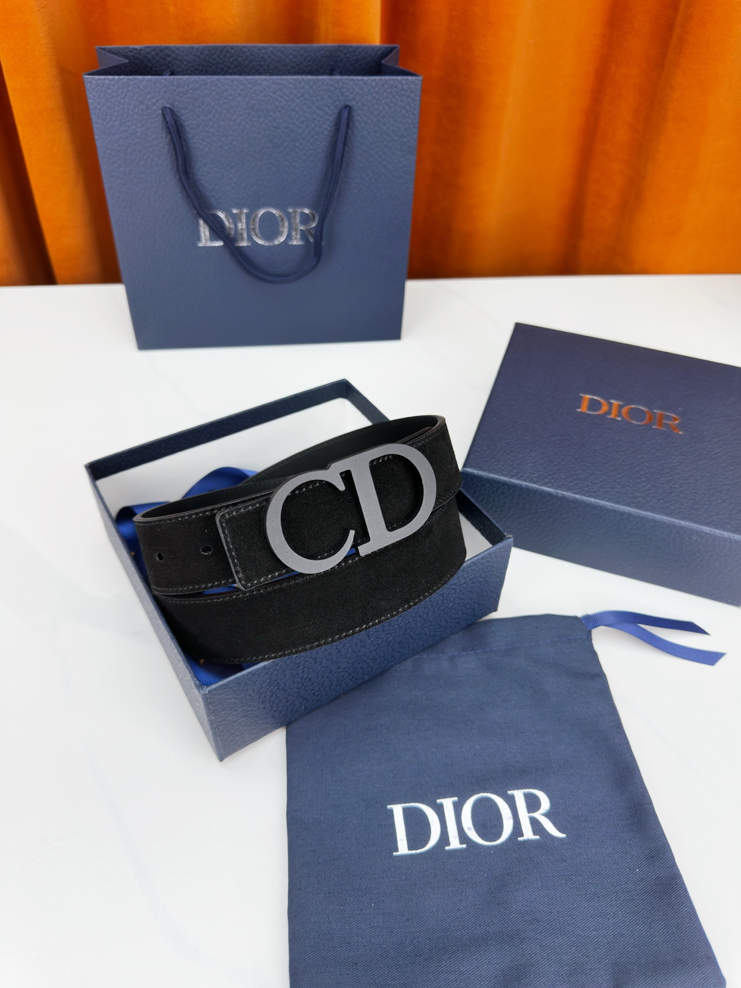 DIOR BELT FOR MEN WIDE 35MM
