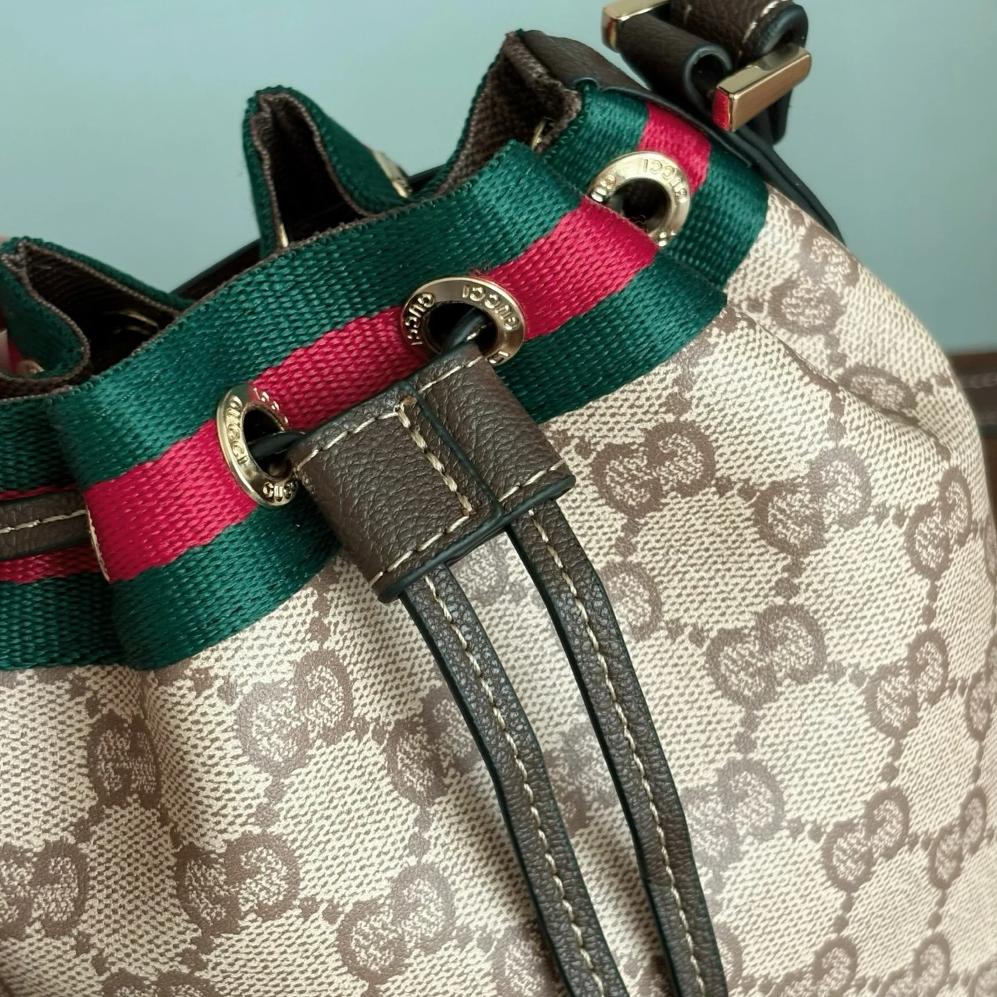 Gucci Webbing Mini Bucket Bag