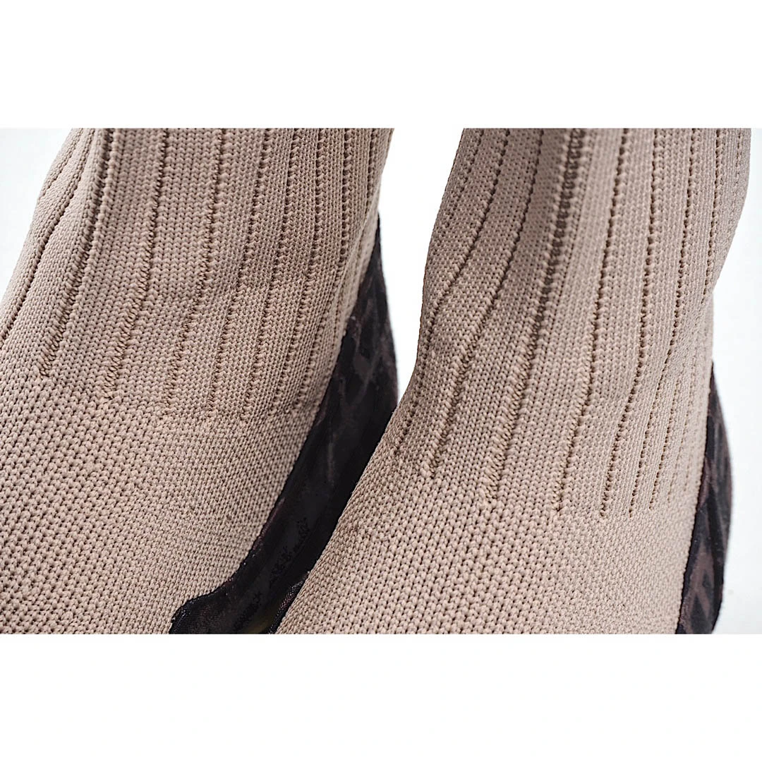 Fendi Knitted Stretch Martin Boots