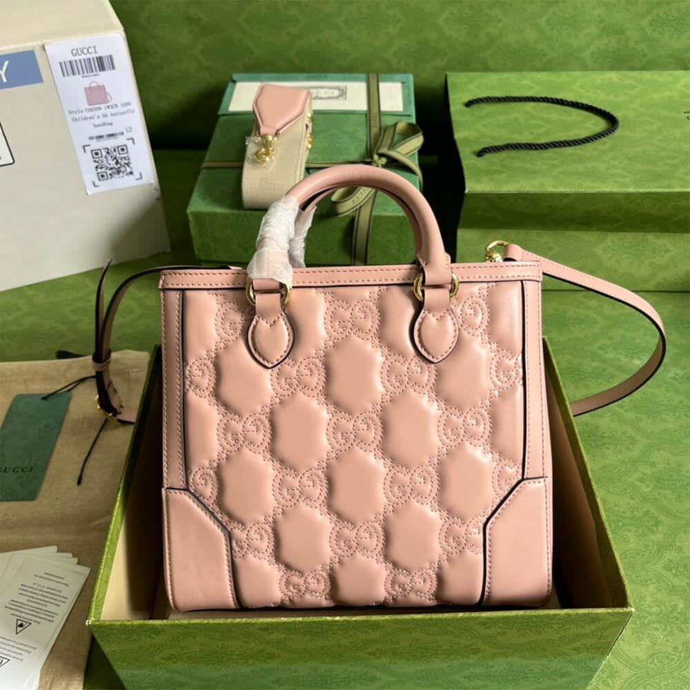 GG matelass&eacute; mini top handle bag