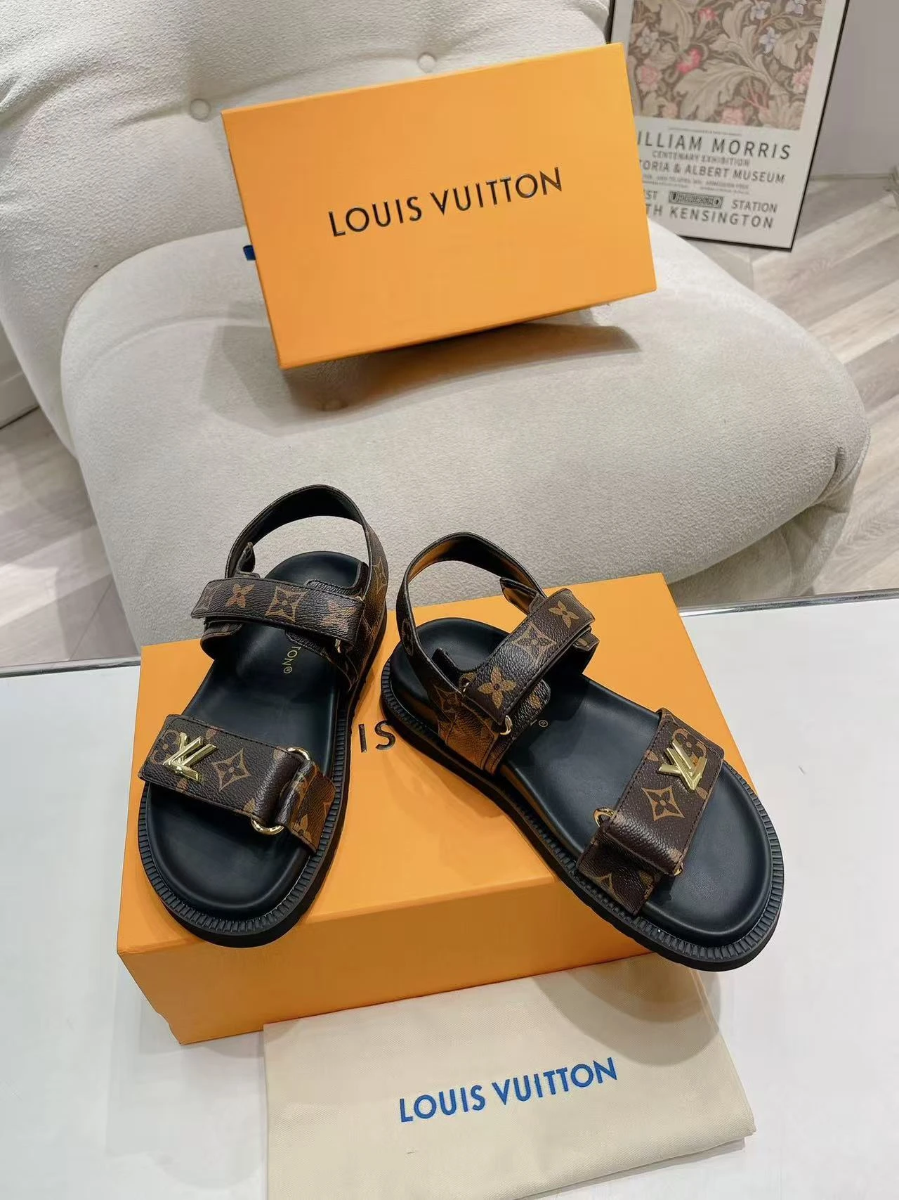 LV Flat Sandals