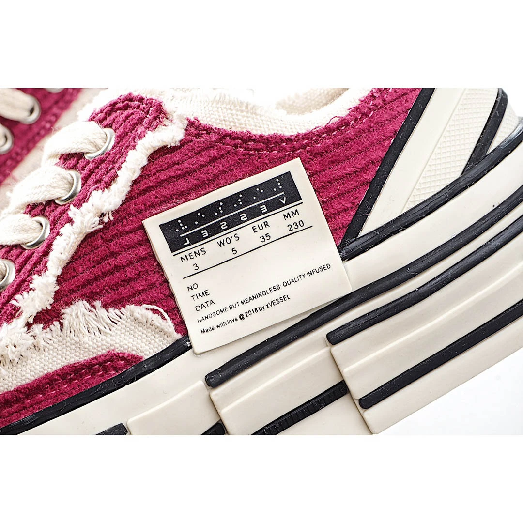 x VESSEL GOP Low canvas vulcanized sneakers
