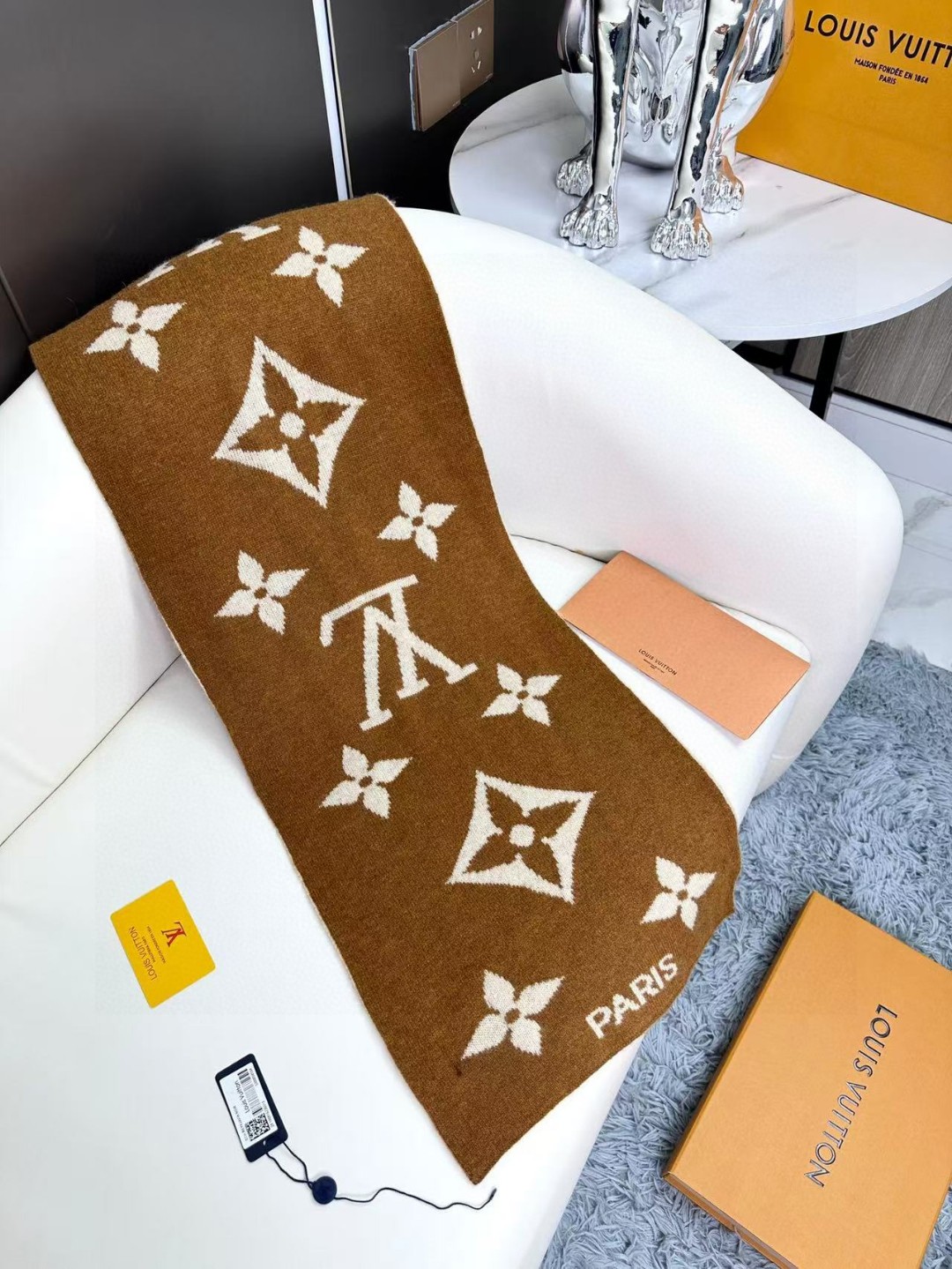 Louis Vuitton Knitted Cashmere Scarf