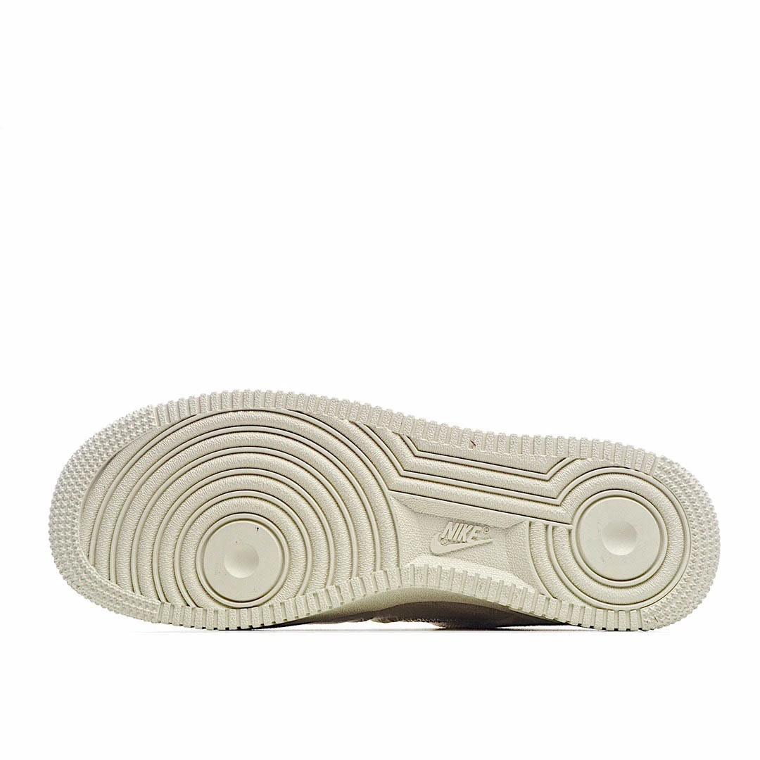 Stussy x Nike Air Force 1 Low Off-White Linen Embroidered Hook